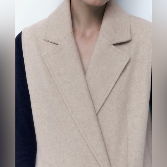 ZARA LONG WAISTCOAT - Picture 12 of 16